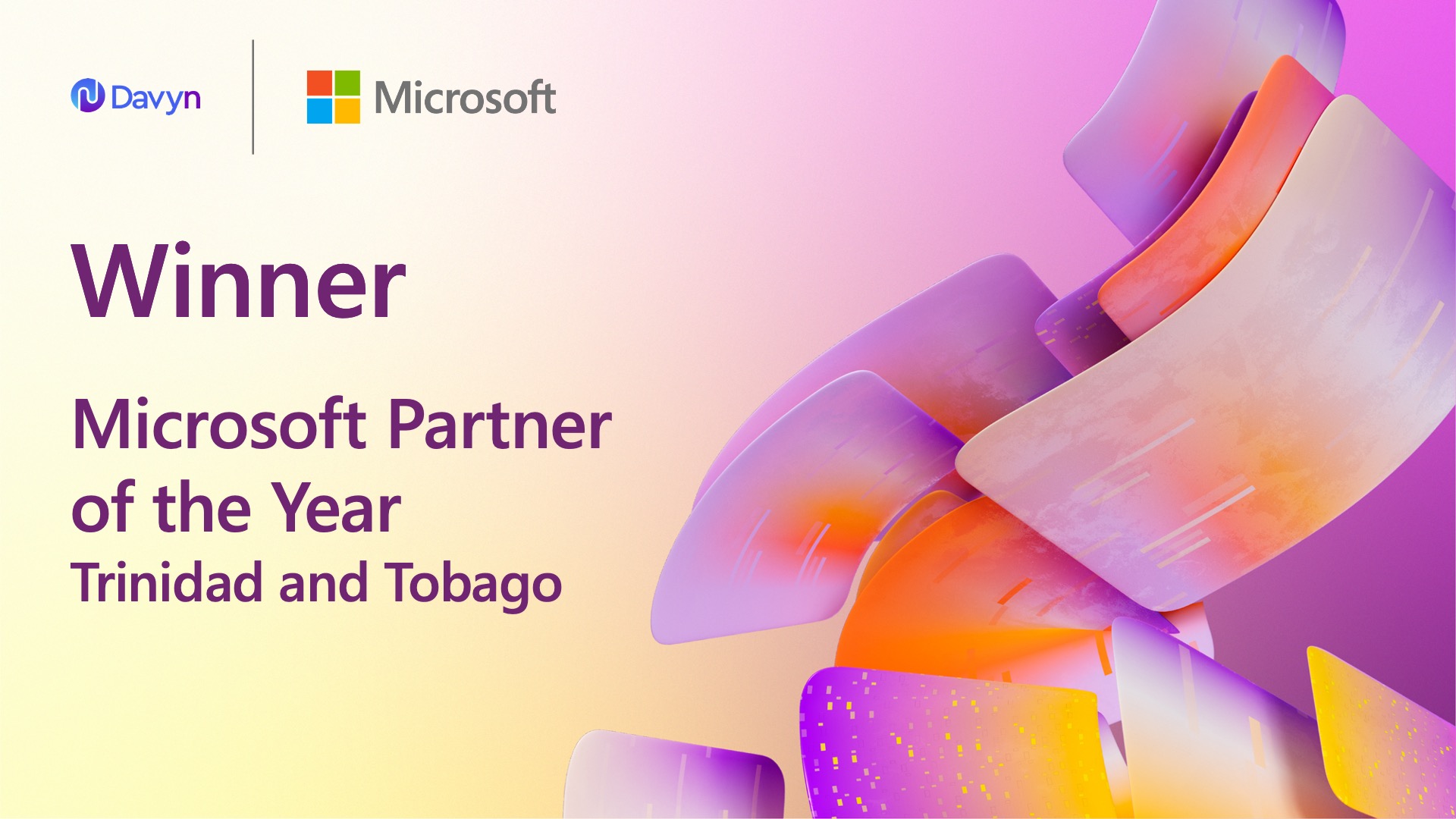 Winner Microsoft Partner of the Year, Trinidad and Tobago